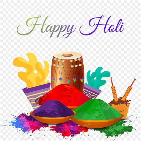 Happy Holi Festival Vector Art PNG, Happy Holi Festival Background ...