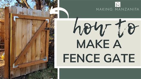 How to build a gate door - Builders Villa