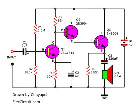 Circuit Diagram With Transistor 12+ Simple Amplifier Circuit