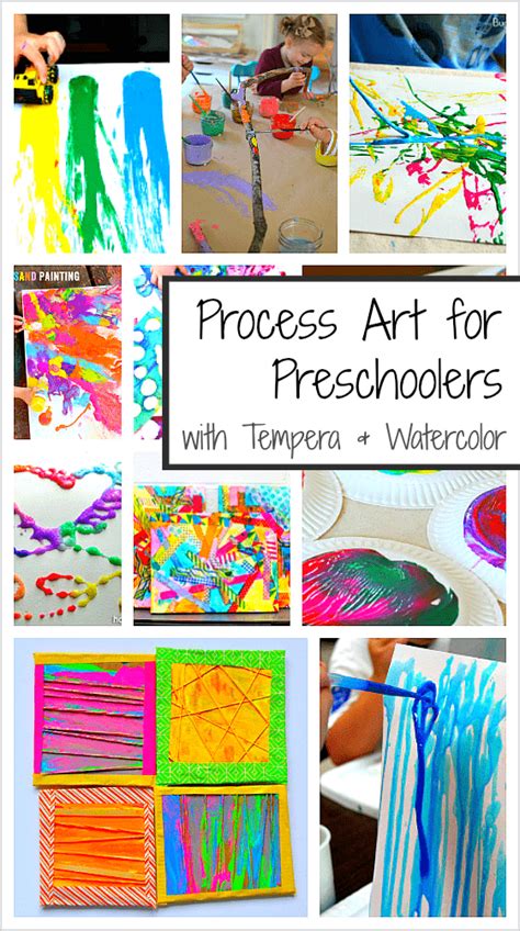 20+ Process Art Activities for Preschoolers Using Paint - Buggy and Buddy