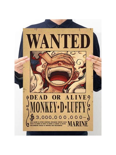 Luffy Wanted Poster One Piece Poster Manga 3 Milliarden Bounty - Etsy ...