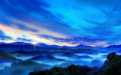 Anime Mountain Wallpapers - Top Free Anime Mountain Backgrounds ...