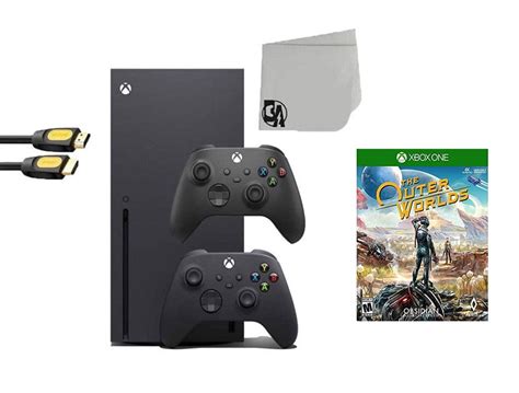 Xbox Series X Video Game Console Black with The Outer Worlds BOLT ...