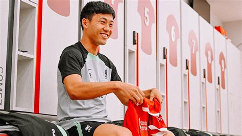 In photos: Wataru Endo's Liverpool signing day at the AXA Training ...