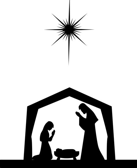 Nativity Silhouette Svg at GetDrawings.com | Free for personal use ...