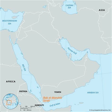 Bab El-Mandeb Strait Map, Location, Facts Britannica, 45% OFF