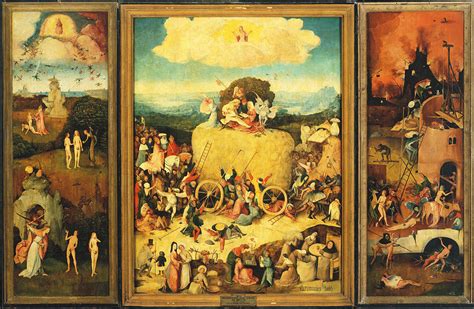 The Haywain Triptych Painting by Hieronymus Bosch - Pixels