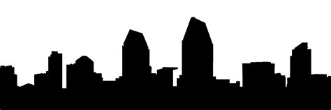 San Diego Skyline Silhouette at GetDrawings | Free download