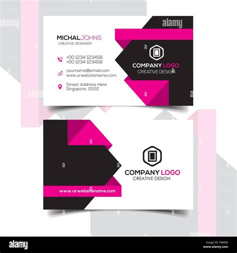 Modern Professional Business Card Design Stock Vector Image & Art - Alamy