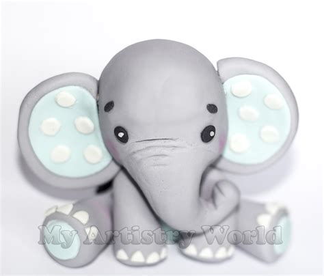 Elephant cake topper - My Artistry World