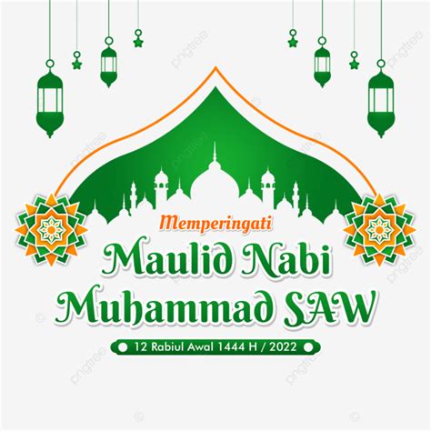 Maulid Nabi Muhammad 1444 H 2022 PNG, Vector, PSD, and Clipart With ...