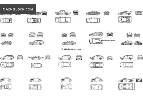 Car Autocad drawing free download