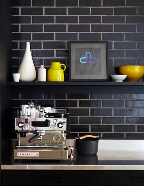 18 Black Subway Tiles in Modern Kitchen Design Ideas