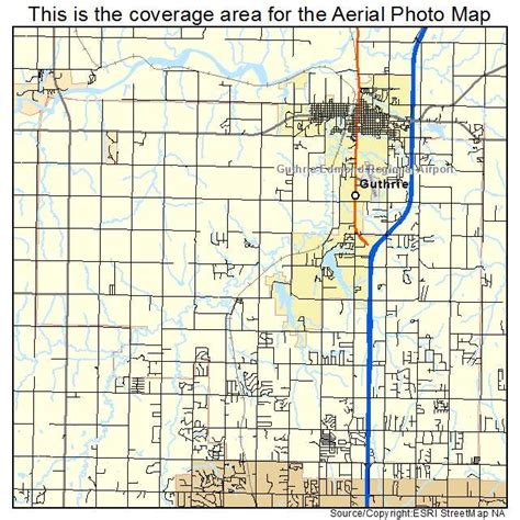 Aerial Photography Map of Guthrie, OK Oklahoma