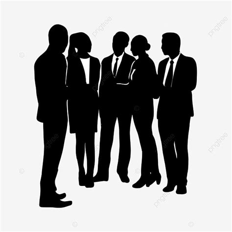 Silhouettes Group Silhouette Transparent Background, Silhouette Of ...