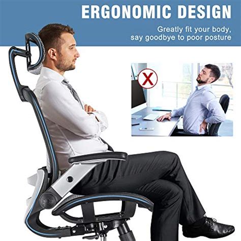 Gabrylly Ergonomic Mesh Office Chair, High Back Desk Chair - Adjustable ...