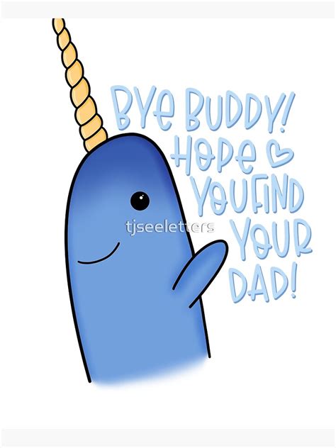 "Elf Narwhal" Poster for Sale by tjseeletters | Redbubble