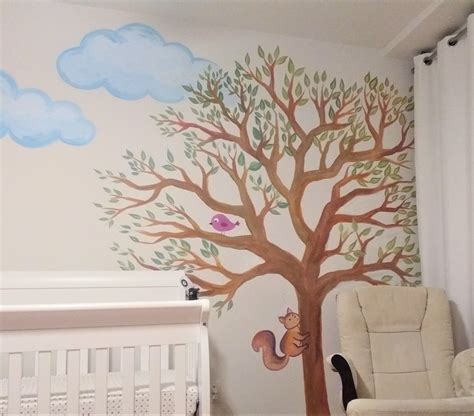 Baby room mural on Behance