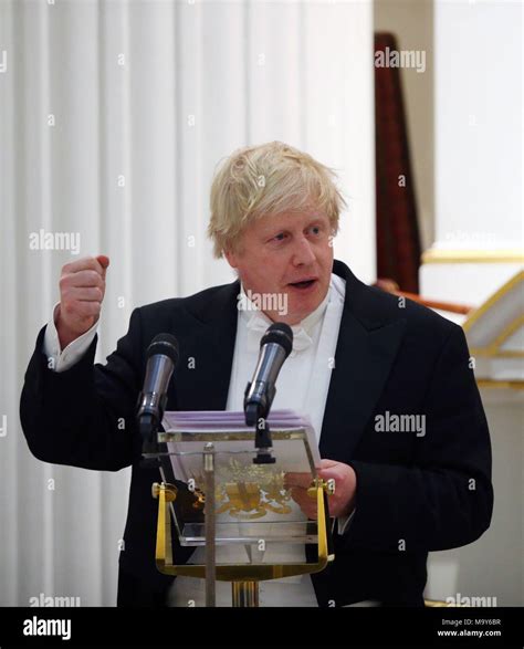 Foreign Secretary Boris Johnson delivers his speech at the Easter ...