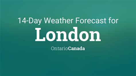 London, Ontario, Canada 14 day weather forecast