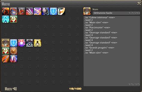 Ffxiv crafter macro