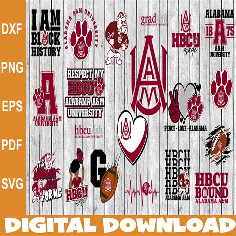 Bundle 21 Files Alabama A&M University Football Team Svg, Al - Inspire ...