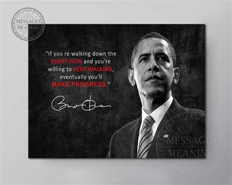 Barack Obama Quote Canvas Black History Wall Art Barack | Etsy