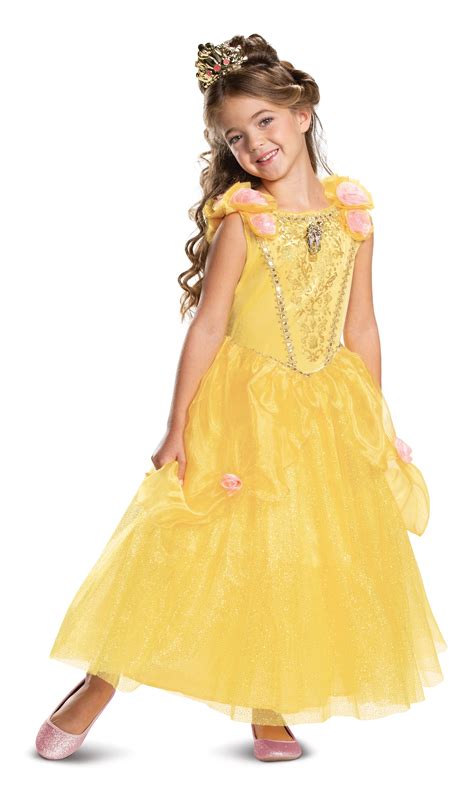 Disguise Disney Princess Girls Deluxe Belle Halloween Costume - Walmart ...