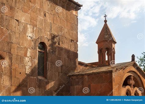 Medieval Armenian Church with Cross Stock Image - Image of christianity ...