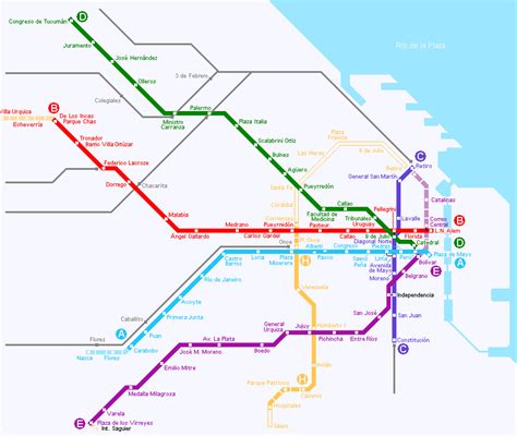 Buenos Aires Subway Map - Map Of Florida