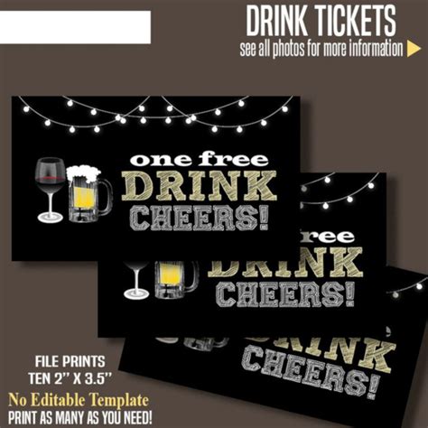 Printable Drink Ticket Template