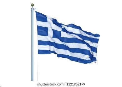 Greek Flag Waving Wind Stock Photo 1143703232 | Shutterstock