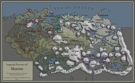 Skyrim - 3E lore by Charger24 | Visual art, Map art, Skyrim