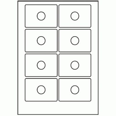 157 - Label Size Business Card CD - 8 labels per sheet