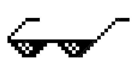 Pixel Glasses Clipart Transparent Background, Pixel 8 Bit Glasses ...