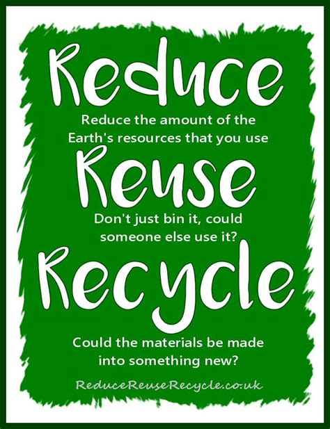 Reduce, Reuse, Recycle is your green guide, with information and advice ...