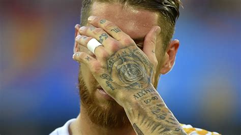 Ramos shows off new tattoos but what do they mean?