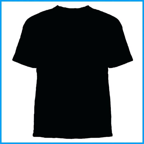 Black T Shirt Template Vector at Vectorified.com | Collection of Black ...