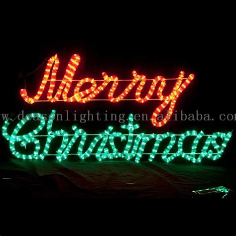 LED Rope Light Merry Christmas Sign, View Merry Christmas LED Motif ...