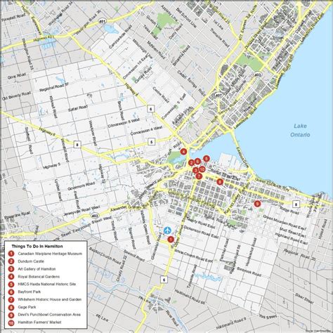 Map of Hamilton, Ontario - GIS Geography