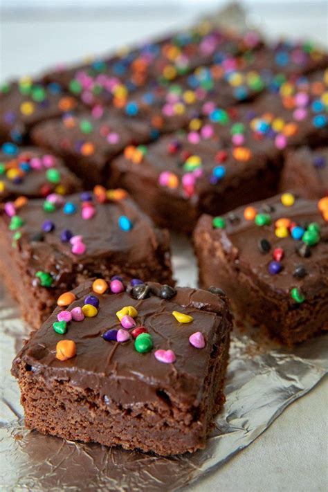 Easy-to-make, rich, fudgy, old fashioned brownies with frosting. The ...