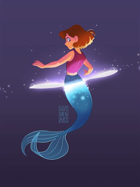 Mermaid Transformation by SofiIrenArt on DeviantArt