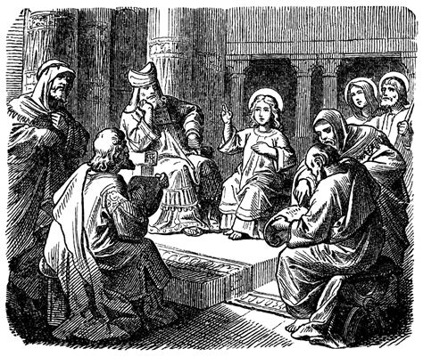 Jesus Teaching at the Temple at Twelve Years Old | ClipArt ETC