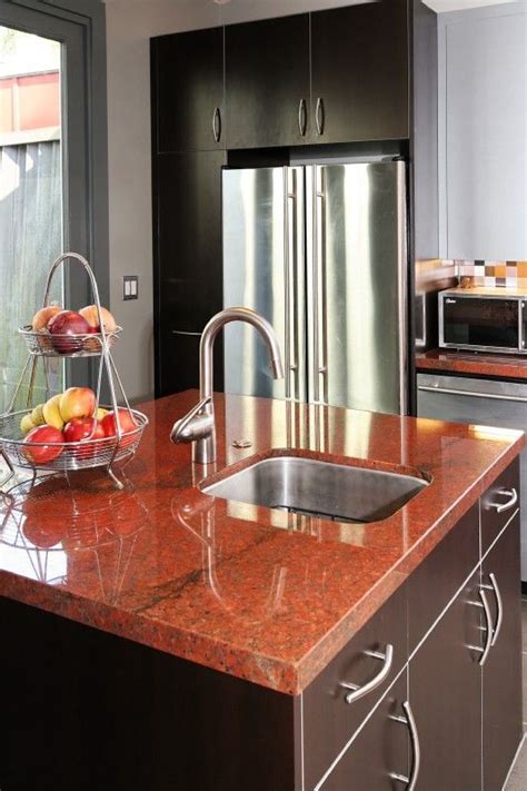 28 best images about Vibrant Red Granite Kitchen Countertops on ...