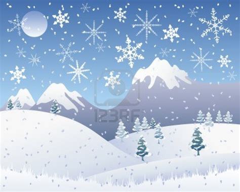 snowy mountain christmas clipart - Clipground