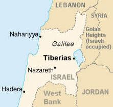 Tiberias - Map Locator