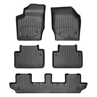 WeatherTech Volvo XC90 2003-2011 Black Floor Mats FloorLiner - All Rows ...