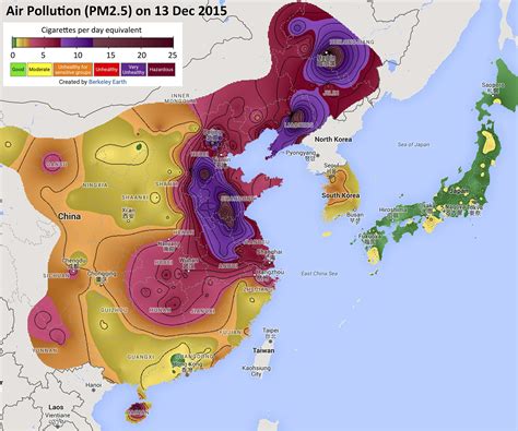 Air Pollution and Cigarette Equivalence – Berkeley Earth