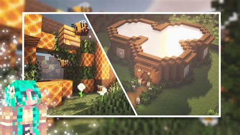 Bee Hive Build in Minecraft | Cool minecraft creations, Cute minecraft ...