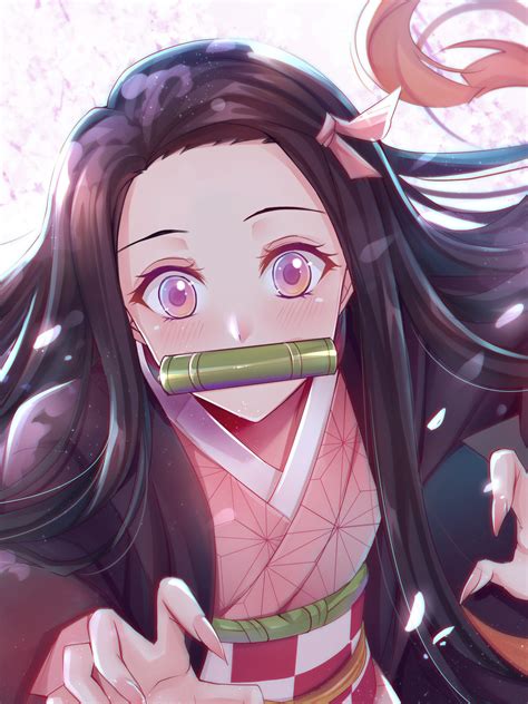 Anime Demon Slayer: Kimetsu no Yaiba, Nezuko Kamado, 1620x2160 Phone HD ...